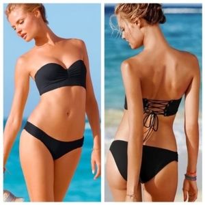 VS Black Corset Bikini Top